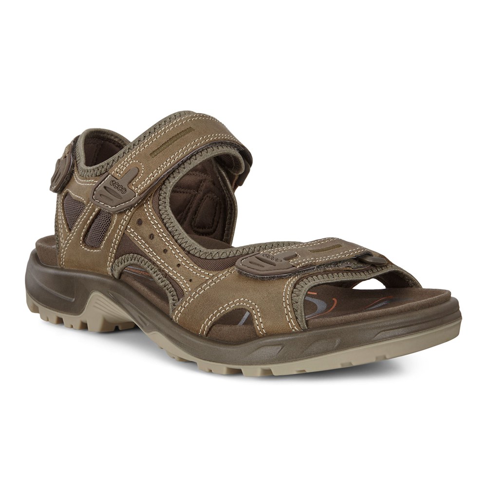 ECCO Mens Sandals Brown - Yucatan - JUI-142780